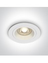 One Light Wpust oprawka sufitowa biała Jalia 10105ALG/W
