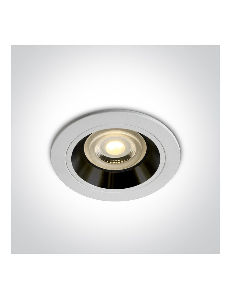 Lampy podtynkowe - oczka - One Light Wpust oprawka sufitowa biała czarna Jalia 10105ALG/W/B - produkt kolory-swiatla.pl 1