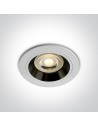 One Light Wpust oprawka sufitowa biała czarna Jalia 10105ALG/W/B