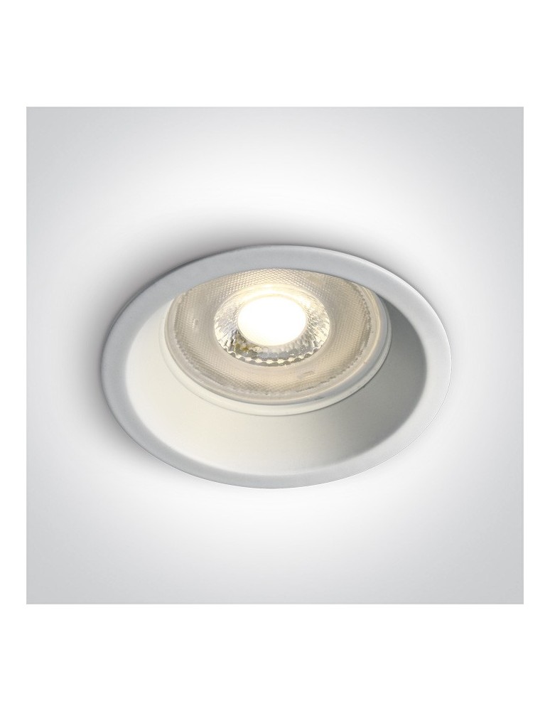 Lampy podtynkowe - oczka - One Light Oprawa wpuszczana biała Steni 10105D1/W - produkt kolory-swiatla.pl 1