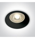 Lampy podtynkowe - oczka - One Light Oprawa sufitowa wpust czarny Kinusa 10105D2/B - product 1