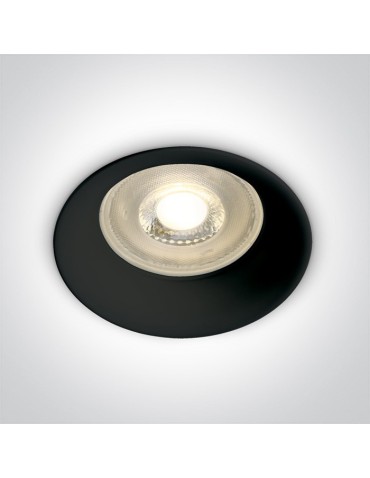 One Light Oprawa sufitowa wpust czarny Kinusa 10105D2/B