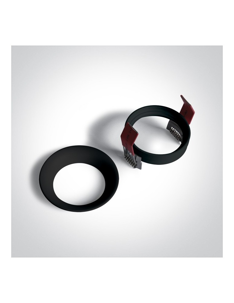 Lampy podtynkowe - oczka - One Light Oprawa sufitowa wpust czarny Kinusa 10105D2/B - product kolory-swiatla.pl 2