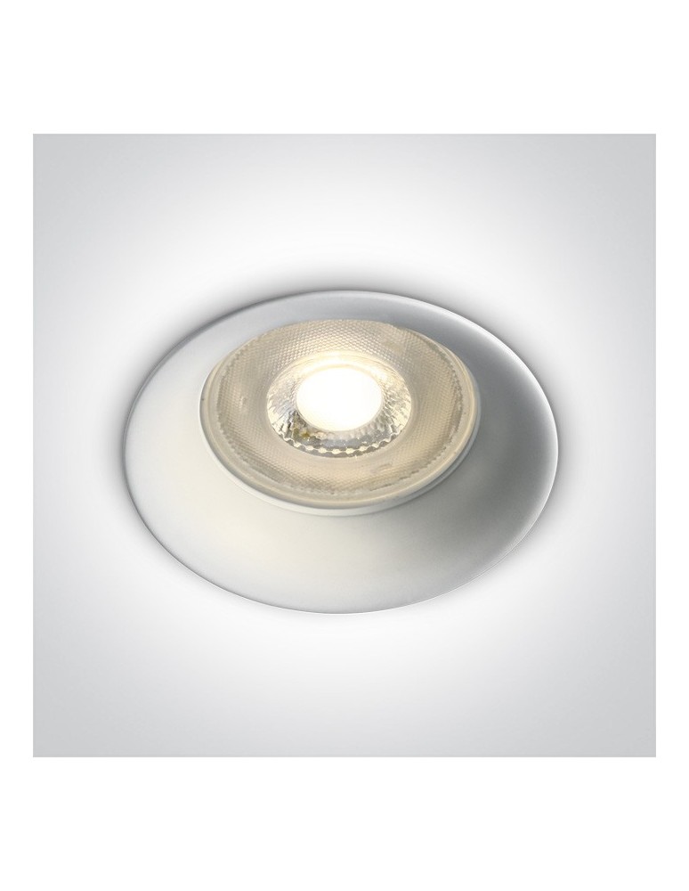 Lampy podtynkowe - oczka - One Light Oprawa sufitowa wpust biała Kinusa 10105D2/W - produkt kolory-swiatla.pl 1