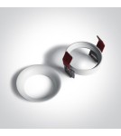 Lampy podtynkowe - oczka - One Light Oprawa sufitowa wpust biała Kinusa 10105D2/W - produkt 2