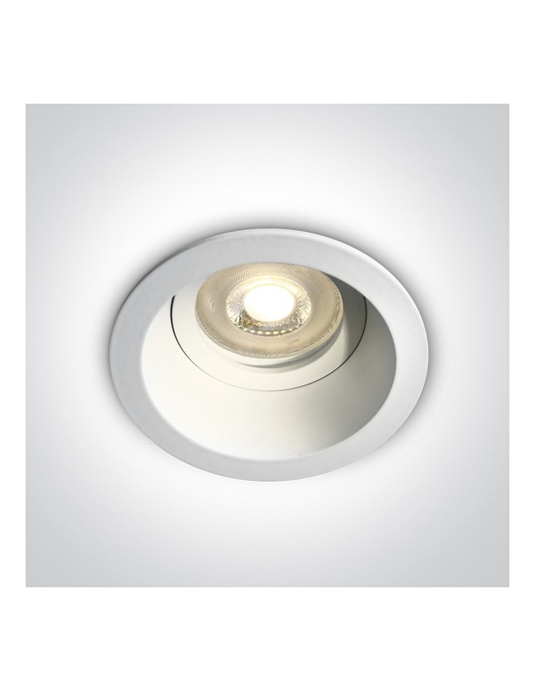 Lampy podtynkowe - oczka - One Light Oprawka wpuszczana biała oczko Meladia 10105D4/W - produkt kolory-swiatla.pl 1