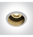 Lampy podtynkowe - oczka - One Light Oprawa wpuszczana biała głęboka Ormos 10105D8/W/B - produkt 1