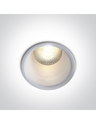 One Light Lampa wpuszczana biała głęboka LED Simu 10105FD/W/W
