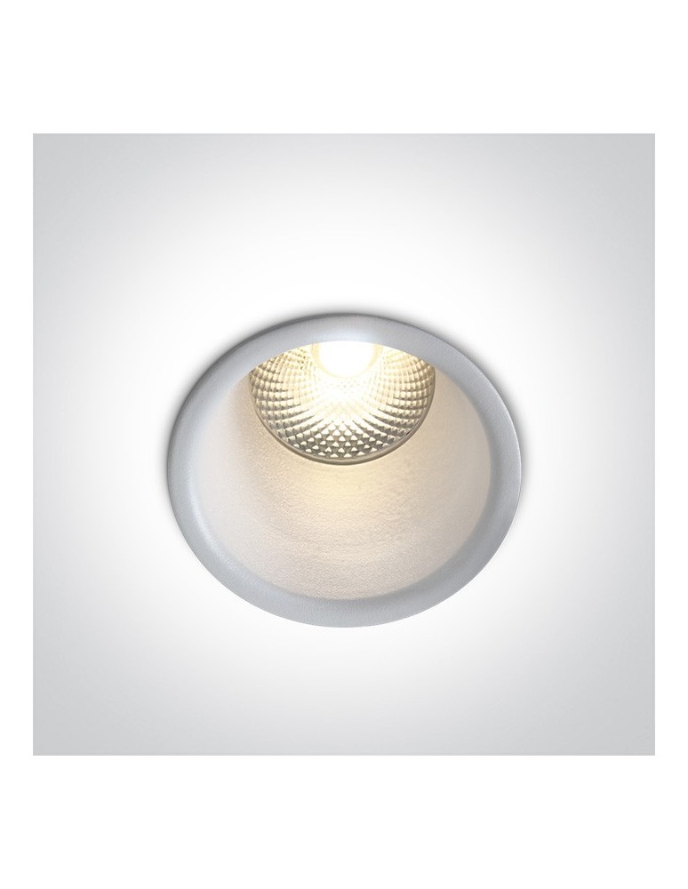 Lampy podtynkowe - oczka - One Light Lampa wpuszczana biała głęboka LED Simu 10105FD/W/W - produkt kolory-swiatla.pl 1