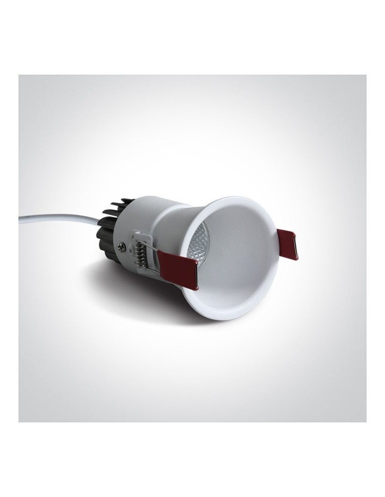 Lampy podtynkowe - oczka - One Light Lampa wpuszczana biała głęboka LED Simu 10105FD/W/W - produkt kolory-swiatla.pl 2
