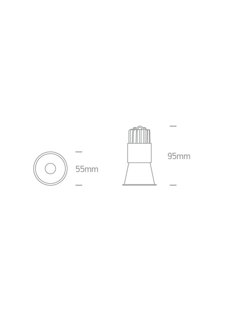 Lampy podtynkowe - oczka - One Light Lampa wpuszczana biała głęboka LED Simu 10105FD/W/W - produkt kolory-swiatla.pl 3