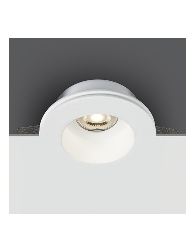 One Light Lampa do zabudowy gipsowa biała Drimu 10105GT2
