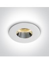 One Light Lampa sufitowa biała chrom Joanis 10105MD/W/C