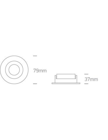 One Light Lampa sufitowa biała chrom Joanis 10105MD/W/C - produkt 2