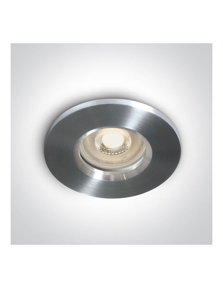 Lampy podtynkowe hermetyczne - One Light Lampa do łazienki aluminiowa Nikolaos 10105R1/AL IP65 - produkt kolory-swiatla.pl 1