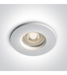 Lampy podtynkowe hermetyczne - One Light Lampa do łazienki biała Nikolaos 10105R1/W IP65 - product 1