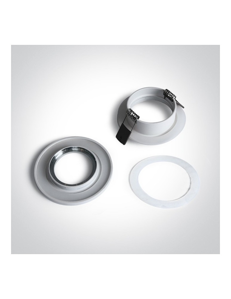 Lampy podtynkowe hermetyczne - One Light Lampa do łazienki biała Nikolaos 10105R1/W IP65 - product kolory-swiatla.pl 2