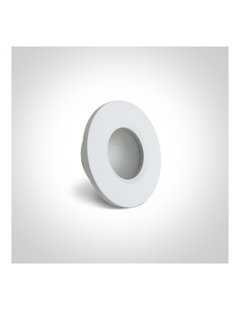 Lampy podtynkowe hermetyczne - One Light Oprawa wpuszczana biała do łazienki Filousa 10105R1P/W IP65 - product kolory-swiatla.pl 2