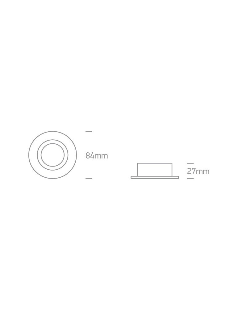 Lampy podtynkowe hermetyczne - One Light Oprawa wpuszczana biała do łazienki Filousa 10105R1P/W IP65 - product kolory-swiatla.pl 3
