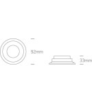 Lampy podtynkowe hermetyczne - One Light Oprawa wpuszczana do łazienki Kedares 10105R2/W IP65 - product 3