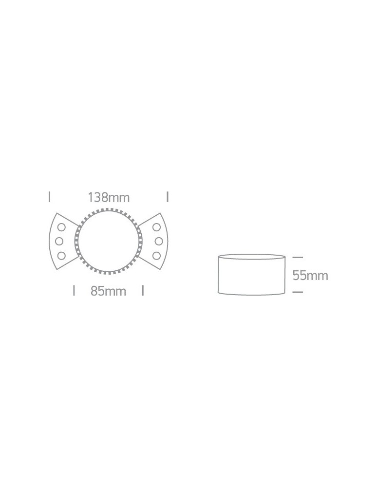 Lampy podtynkowe bezramkowe - trimless - One Light Wpust do zabudowy Manolas 10105RM - produkt kolory-swiatla.pl 3