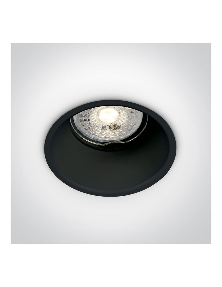 Lampy podtynkowe - oczka - One Light Wpuszczana lampa czarna Chulu 10105TG/B - produkt kolory-swiatla.pl 1