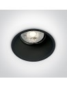 One Light Wpuszczana lampa czarna Chulu 10105TG/B