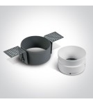 Lampy podtynkowe bezramkowe - trimless - One Light Lampa wpuszczana czarna Potamos 10105TR/B - produkt 2