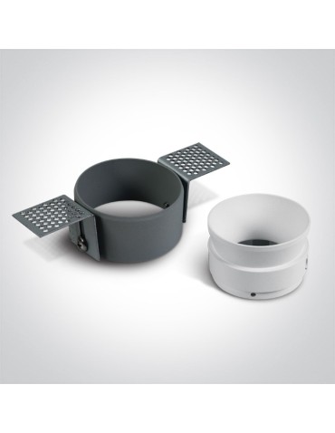 One Light Lampa wpuszczana czarna Potamos 10105TR/B - produkt 2