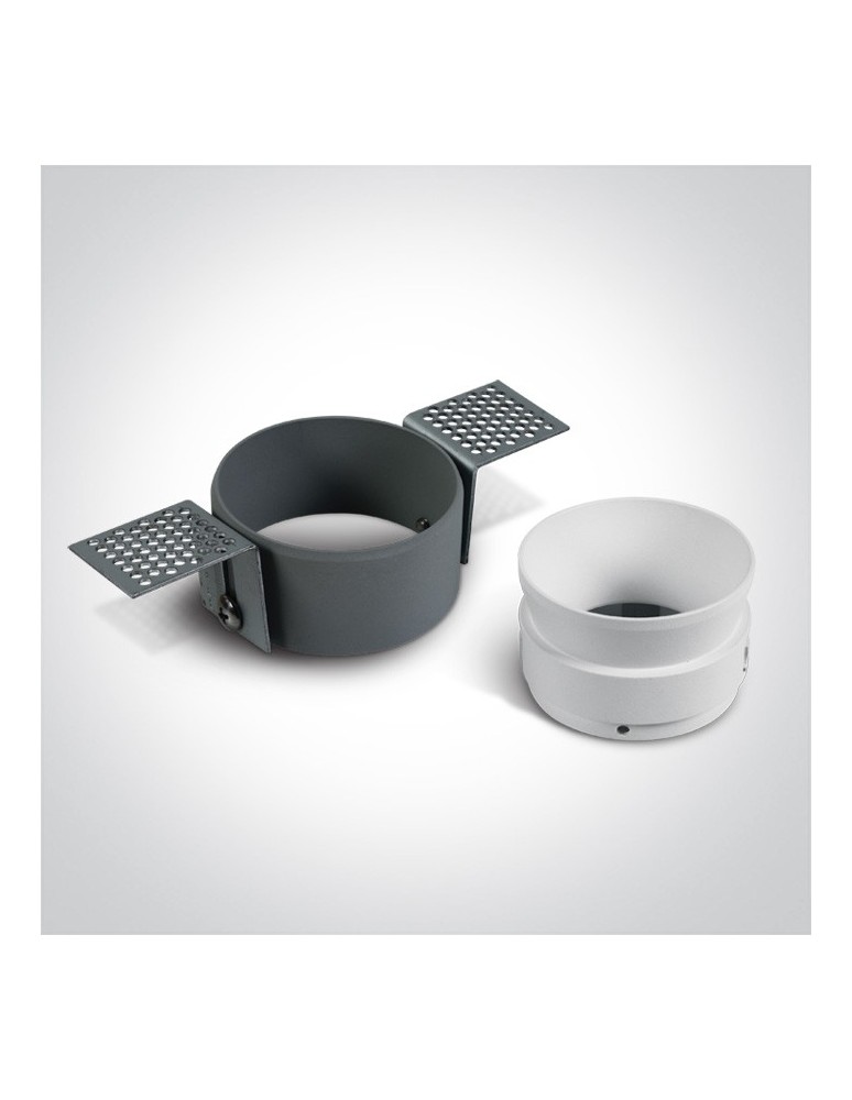 Lampy podtynkowe bezramkowe - trimless - One Light Lampa wpuszczana czarna Potamos 10105TR/B - produkt kolory-swiatla.pl 2