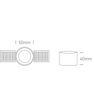 Lampy podtynkowe bezramkowe - trimless - One Light Lampa wpuszczana czarna Potamos 10105TR/B - produkt 3