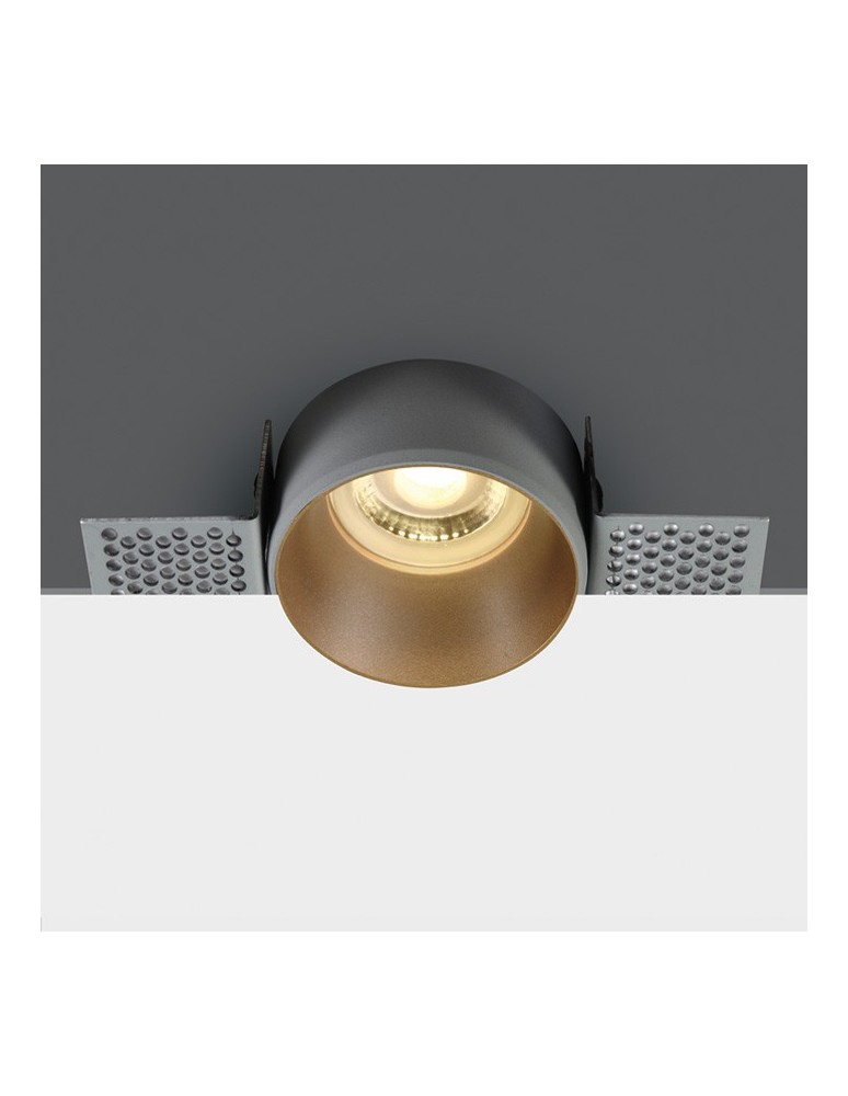 Lampy podtynkowe bezramkowe - trimless - One Light Lampa wpuszczana mosiężna Potamos 10105TR/BS - produkt kolory-swiatla.pl 1