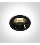 Lampy podtynkowe - oczka - One Light Oprawa sufitowa LED czarna ELEDio 10106DC/B/W - product 1