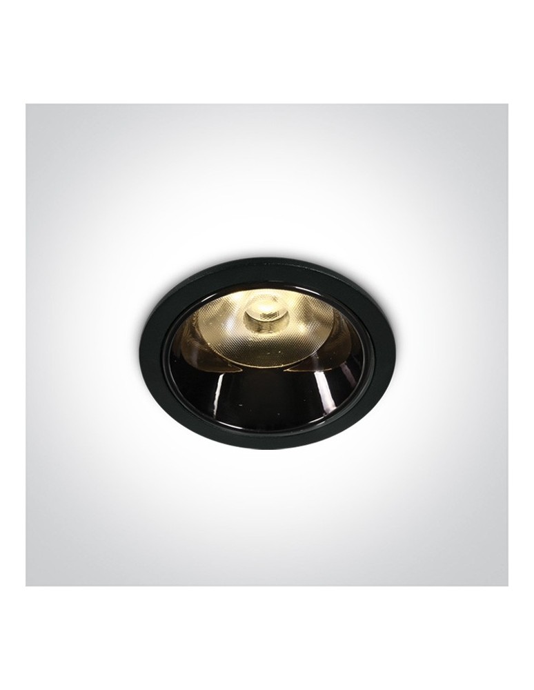 Lampy podtynkowe - oczka - One Light Oprawa sufitowa LED czarna ELEDio 10106DC/B/W - produkt kolory-swiatla.pl 1