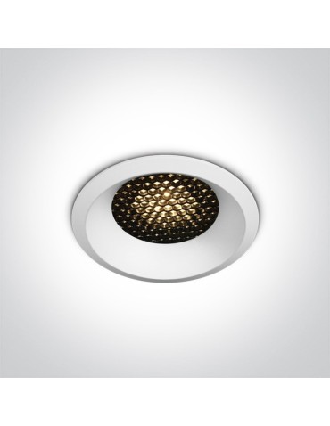 One Light Oprawa LED biała plaster miodu Ramos 10106DH/W/W