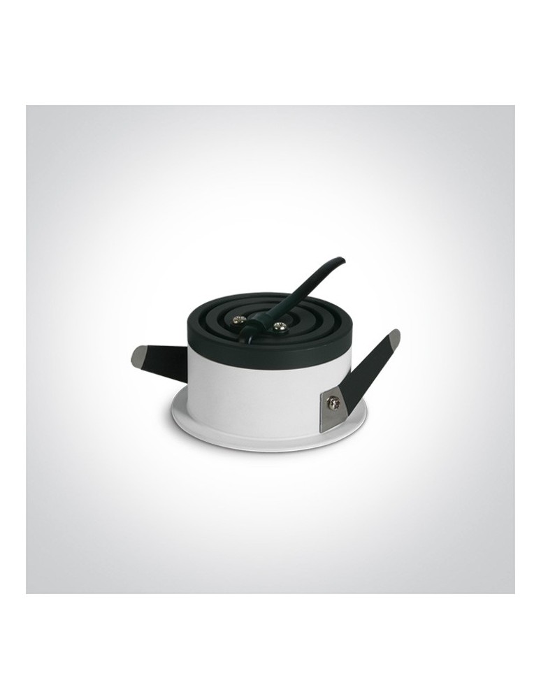 Lampy podtynkowe - oczka - One Light Oprawa LED biała plaster miodu Ramos 10106DH/W/W - produkt kolory-swiatla.pl 2