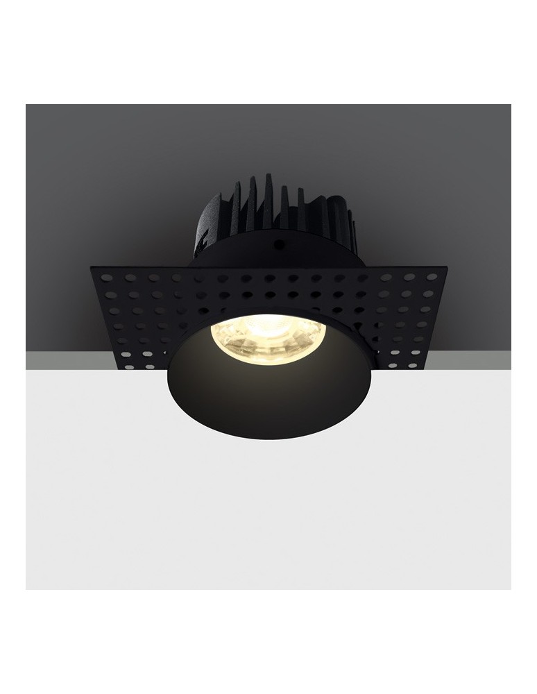 Lampy podtynkowe bezramkowe - trimless - One Light Wpust do łazienki czarny Manna 10107BT/B/W IP54 - produkt kolory-swiatla.pl 1