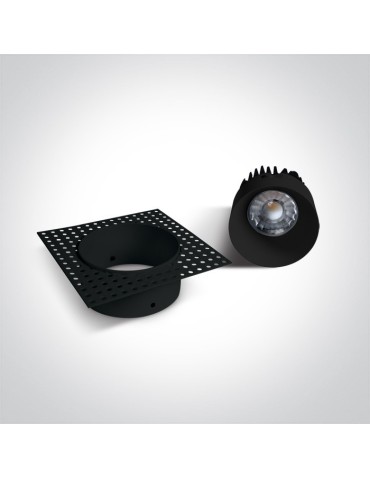 One Light Wpust do łazienki czarny Manna 10107BT/B/W IP54 - produkt 2