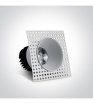 Lampy podtynkowe bezramkowe - trimless - One Light Wpust do łazienki biały Manna 10107BT/W/W IP54 - produkt 2