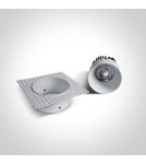 Lampy podtynkowe bezramkowe - trimless - One Light Wpust do łazienki biały Manna 10107BT/W/W IP54 - produkt 3