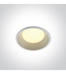 Lampy podtynkowe hermetyczne - One Light Oprawa LED do łazienki biała duża moc Stegna 10109FD/W/C IP54 - product 1