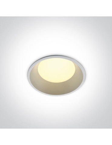 One Light Oprawa LED do łazienki biała duża moc Stegna 10109FD/W/C IP54