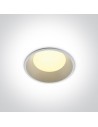 One Light Oprawa LED do łazienki biała duża moc Stegna 10109FD/W/W IP54