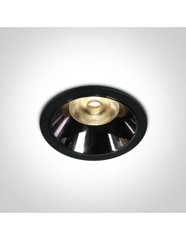 One Light Wpust LED czarny chrom Valtos 10112DC/B/W