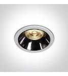 Lampy podtynkowe - oczka - One Light Wpust LED biały czarny chrom Valtos 10112DC/W/W - product 1