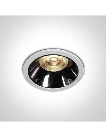 One Light Wpust LED biały czarny chrom Valtos 10112DC/W/W