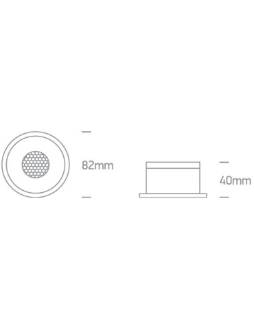 One Light Wpust LED biały plaster miodu Kidasi 10112DH/W/W - produkt 2