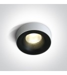 Lampy podtynkowe - oczka - One Light Wpust LED czarny wymienna oprawka Sidiro 10112R/B/W - produkt 1