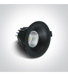 Lampy podtynkowe - oczka - One Light Wpust LED czarny wymienna oprawka Sidiro 10112R/B/W - produkt 2