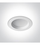 Lampy podtynkowe hermetyczne - One Light Wpust LED do łazienki biały 13W Pomos 2 10113B/W/C IP54 - produkt 4